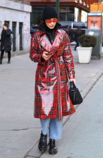 BELLA HADID Out in New York 01/31/2018