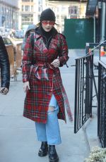 BELLA HADID Out in New York 01/31/2018