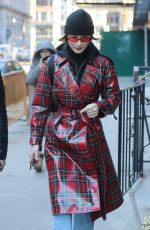 BELLA HADID Out in New York 01/31/2018