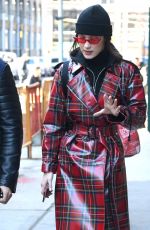 BELLA HADID Out in New York 01/31/2018