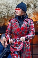 BELLA HADID Out in New York 01/31/2018