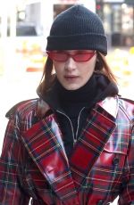 BELLA HADID Out in New York 01/31/2018