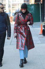 BELLA HADID Out in New York 01/31/2018