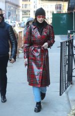 BELLA HADID Out in New York 01/31/2018