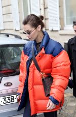BELLA HADID Out Shopping in Paris 01/19/2018