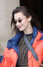 BELLA HADID Out Shopping in Paris 01/19/2018
