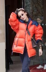 BELLA HADID Out Shopping in Paris 01/19/2018