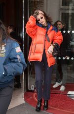 BELLA HADID Out Shopping in Paris 01/19/2018