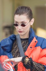 BELLA HADID Out Shopping in Paris 01/19/2018