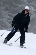 BELLA HADID Out Skiing in St Moritz 01/16/2018