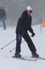 BELLA HADID Out Skiing in St Moritz 01/16/2018