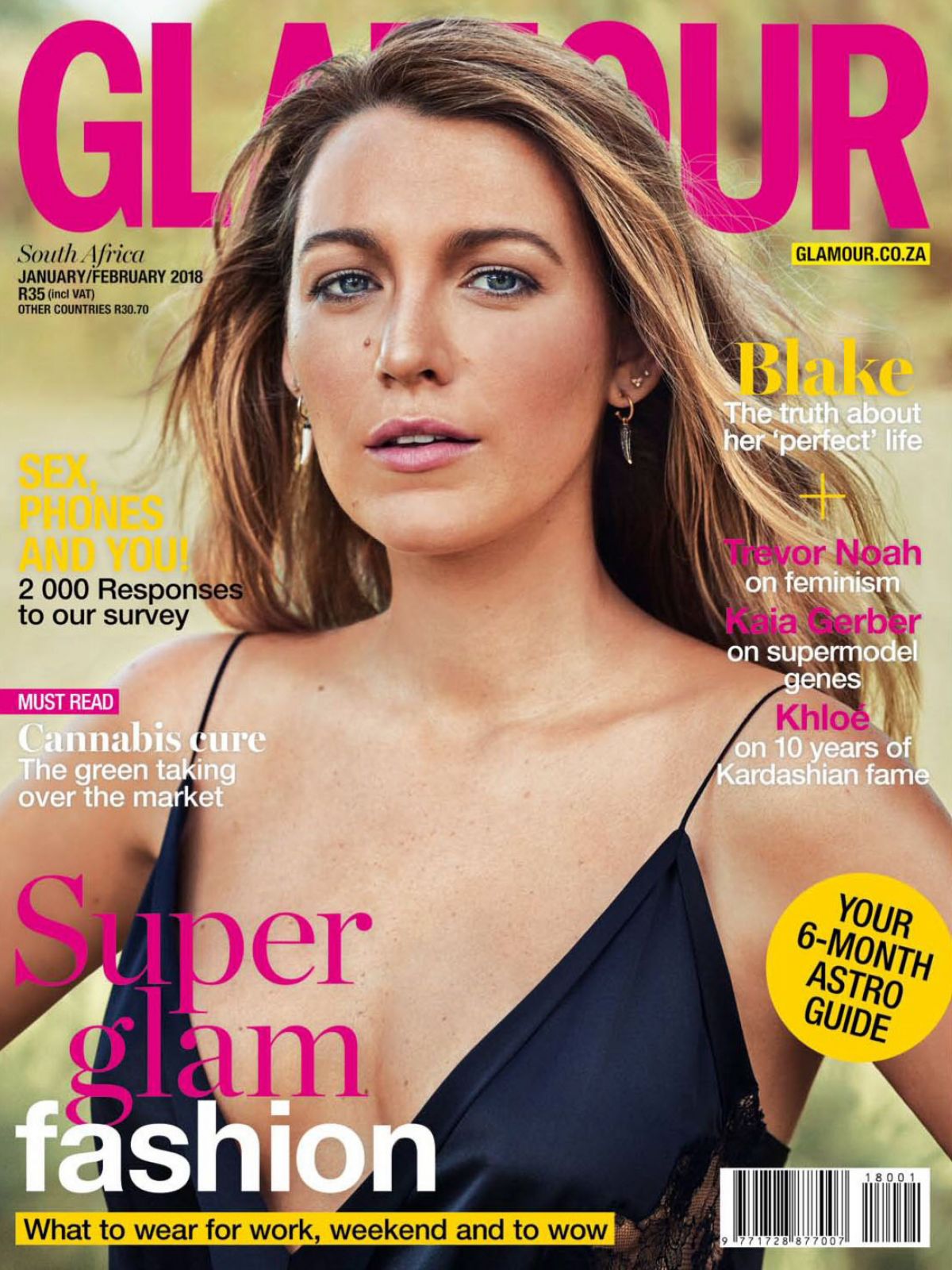 BLAKE LIVELY in Glamour Magazine, South Africa January ...
