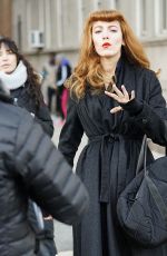 BLAKE LIVELY on the Set of The Rhythm Section in New York 01/14/2018