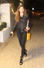 BLANCA BLANCO Out for Dinner at Taverna Tony in Malibu 01/30/2018