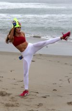 BLANCA BLANCO Working Out at a Beach in Malibu 01/21/2018
