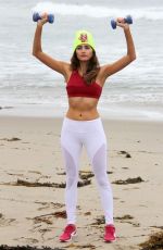 BLANCA BLANCO Working Out at a Beach in Malibu 01/21/2018