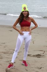 BLANCA BLANCO Working Out at a Beach in Malibu 01/21/2018