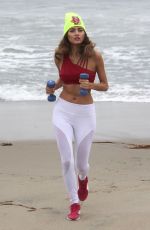 BLANCA BLANCO Working Out at a Beach in Malibu 01/21/2018