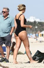 BREE WARREN in Swimsuit on the Set of a Photoshoot in Miami 01/15/2018