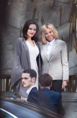 BRIGITTE MACRON and ANGELINA JOLIE at Elysee Palace in Paris 01/30/2018