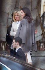 BRIGITTE MACRON and ANGELINA JOLIE at Elysee Palace in Paris 01/30/2018