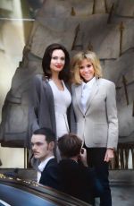 BRIGITTE MACRON and ANGELINA JOLIE at Elysee Palace in Paris 01/30/2018