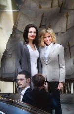 BRIGITTE MACRON and ANGELINA JOLIE at Elysee Palace in Paris 01/30/2018