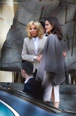 BRIGITTE MACRON and ANGELINA JOLIE at Elysee Palace in Paris 01/30/2018