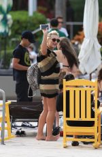 BROOKE HOGAN Leaves Pool at Her Hotel in Miami Beach 01/08/2018