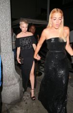 BUSY PHILIPPS and MICHELLE WILLIAMS at Poppy Club in West Hollywood 01/08/2018