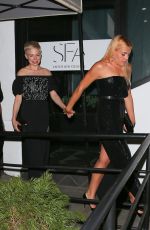 BUSY PHILIPPS and MICHELLE WILLIAMS at Poppy Club in West Hollywood 01/08/2018