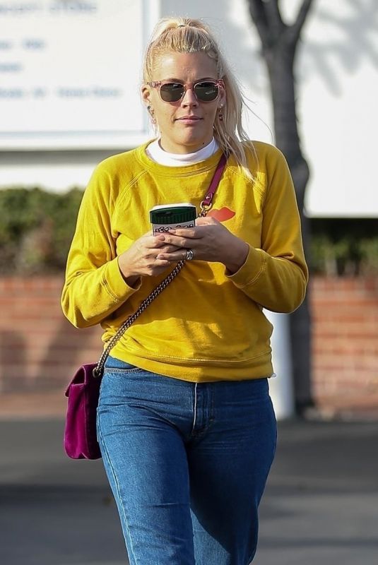 BUSY PHILIPPS Leaves Fred Segal in West Hollywood 01/15/2018