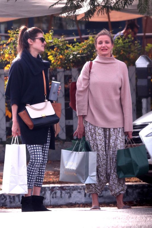 CAMERON DIAZ and LAKE BELL Out Shopping in Los Angeles 01/06/2018