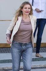 CAMERON DIAZ Out for Lunch at Waldorf Astoria Hotel in Beverly Hills 01/18/2018