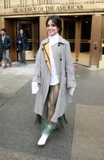 CAMILA CABELLO Leaves Elvis Duran Z100 Morning Show in New York 01/11/2018