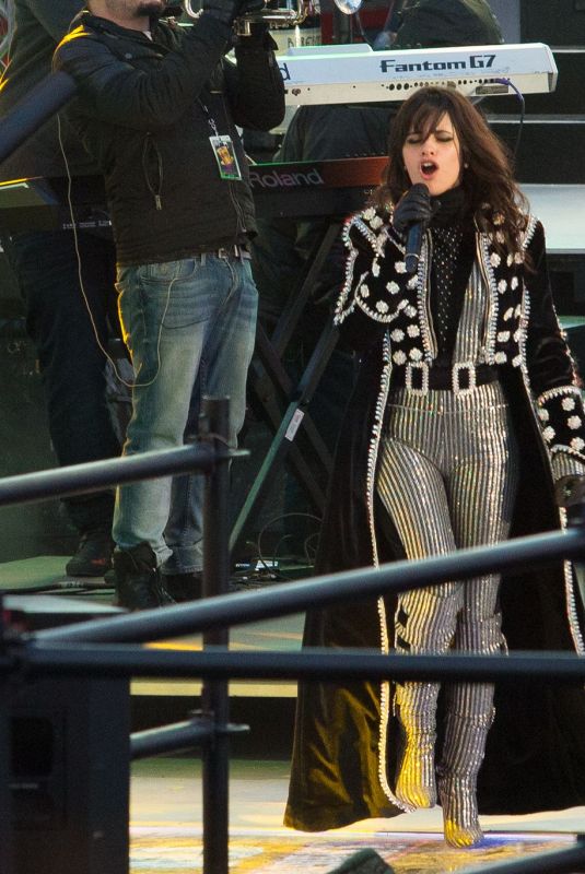 CAMILA CABELLO Rehearses for New Years Eve Performance at Times Square in New York 12/31/2017