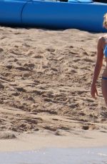 CAMILLE GRAMMER in Bikini on the Beach in Hawaii 12/31/2017