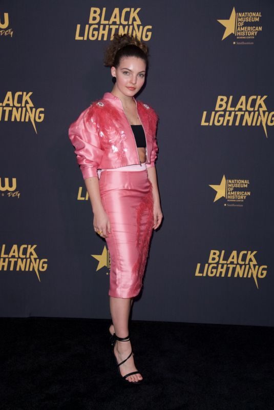 CAMREN BICONDOVA at Black Lightning Premiere in Washington 01/13/2018