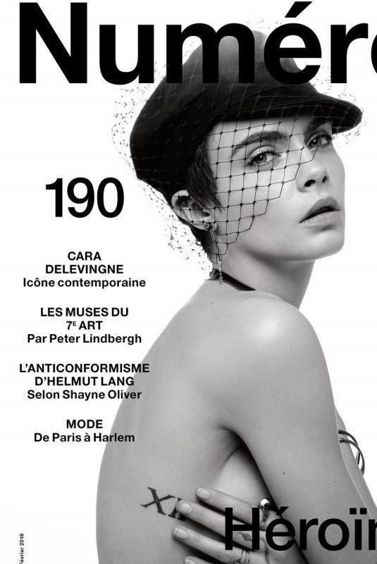 CARA DELEVINGNE in Numero Magazine, #190 February 2018 Issue