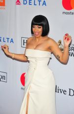 CARDI B at Clive Davis and Recording Academy Pre-Grammy Gala in New York 01/27/2018
