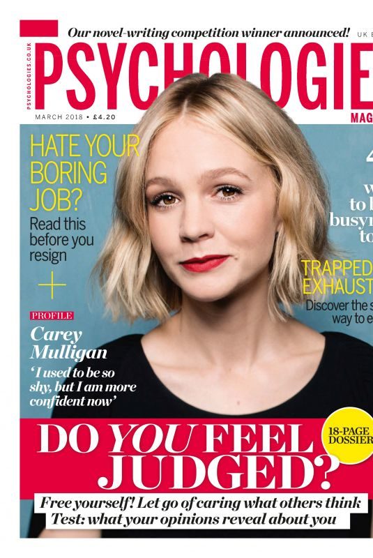CAREY MULLIGAN in Psychologies Magazine, March 2018 Issue