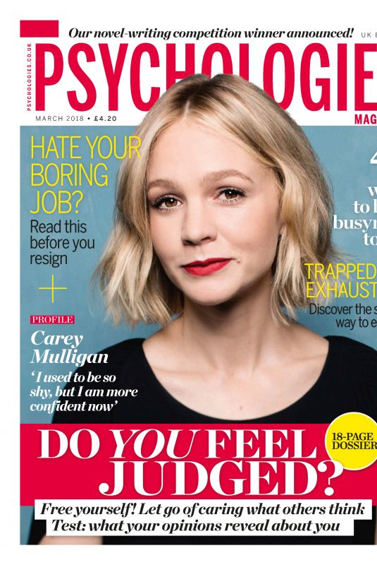 CAREY MULLIGAN in Psychologies Magazine, March 2018 Issue