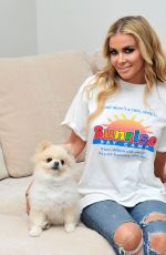 CARMEN ELECTRA with Her Dog on the Set of a Photoshoot 01/29/2018
