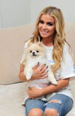 CARMEN ELECTRA with Her Dog on the Set of a Photoshoot 01/29/2018