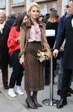 CARO DAUR Arrives at Fendi Fashion Show Milan Fashion Week 01/15/2018