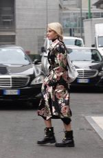 CAROLINE DAUR Out and About in Milan 01/15/2018