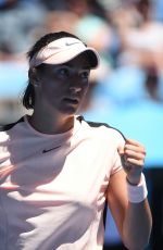 CAROLINE GARCIA at Australian Open Tennis Tournament in Melbourne 01/16/2018
