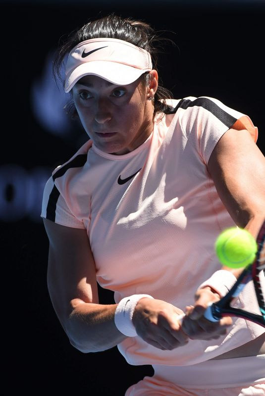 CAROLINE GARCIA at Australian Open Tennis Tournament in Melbourne 01/16/2018