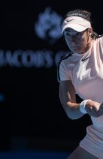 CAROLINE GARCIA at Australian Open Tennis Tournament in Melbourne 01/16/2018