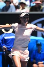 CAROLINE GARCIA at Australian Open Tennis Tournament in Melbourne 01/16/2018